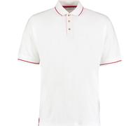 Kustom Kit - "St Mellion" Polo pour homme RW10318 (S) (Blanc/Rouge)