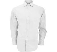 Kustom Kit Superior Oxford Chemise Homme, Manches Longues BC599 (Col 44) (Blanc)