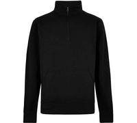 Kustom Kit - Sweatshirt avec fermeture éclair courte pour homme/femme unie RW10531 (S) (Noir)