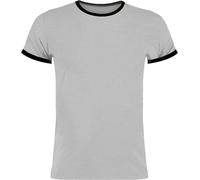 Kustom Kit T-shirt Fashion Fit Ringer pour homme PC3837 (XL) (gris clair chiné/noir)
