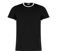 Kustom Kit - T-shirt pour homme RW9605 (L) (Noir/Blanc)