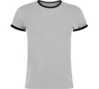 Kustom Kit - T-shirt pour homme RW9605 (XS) (Noir/gris clair marne)