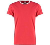 Kustom Kit T-shirt tendance Ringer - Rouge - X-Large