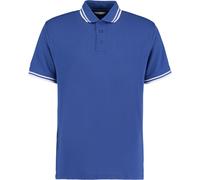 Kustom Kit Tipped Polo piqué pour homme, manches courtes BC613 (M) (Bleu roi/Blanc)