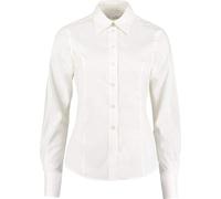 Kustom Kit Workwear Oxford Bluse, Langarm BC605 (8UK/34DE) (Weiß)