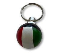 KUSTOM66 Porte-clés drapeau de l'Italie, Rouge/blanc/vert, s