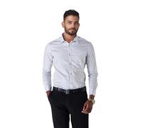 Kut for You Men's Regular Fit Long Sleeve Dress Shirt | Color: Celestial Blue | Size: Small | Material: Cotton | for Men & Boys | Lightweight | Button-Down Collar | Classic Fit