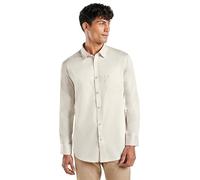 Kut for You Men's Slim Fit Long Sleeve Dress Shirt | Color: Beige | Size: XL | Material: Cotton | for Men & Boys | Lightweight | Button-Down Collar | Classic Fit