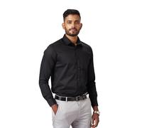 Kut for You Men's Slim Fit Long Sleeve Dress Shirt | Color: Black | Size: XXL | Material: Cotton | for Men & Boys | Lightweight | Button-Down Collar | Classic Fit