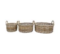 Kuta panier lot de 3 naturel.