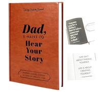 KutaKuta Dad, I Want To Hear Your Story - Journal guidé d'un père pour partager sa vie - Journal de papa avec cuir durable enveloppé de cuir portable, fournitures scolaires