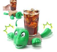 KutaKuta sous Verres Tortue Amusants , Créative Turtle Coaster avec Yeux et la Bouche Ouverts Membres Soulèvent, Tortue Décompression Tortue Coaster Tapis Table pour Décoration Bureau Maison Bagages