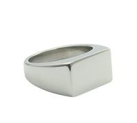 KUTCEK Bague carrée en acier titane pour homme - Design géométrique - Style vintage gothique - Style masculin, 11