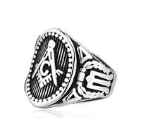 KUTCEK Bague gothique punk en acier titane tête de tigre cadeau pour homme - Noir Vintage Biker Unique Accessoire de bijoux, 9, Acier titane