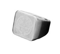 KUTCEK Bague Punk Gothique en Acier Titane Croix Bague Homme Femme Biker Bijoux Vintage CSPB Unisexe Rock Cadeau, 7, Acier titane