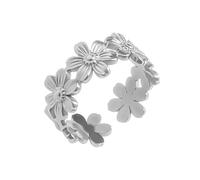 KUTCEK Bague réglable en acier titane à extrémité ouverte minimaliste empilable pour couple - Design moderne - Cadeau pour homme et femme, Acier titane