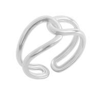 KUTCEK Bague réglable en acier titane à extrémité ouverte minimaliste empilable pour couple - Design moderne - Cadeau pour homme et femme, Acier titane