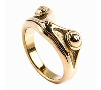 KUTCEK Bague vintage en acier titane avec motif grenouille Prince - Unisexe Gothique Punk Bijoux Cadeau Rétro Grenouille Bague, 10, Acier titane