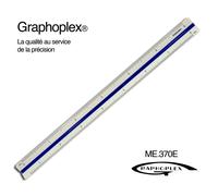 Graphoplex Kutch Règle 30cm Réduction Triangulaire - Échelles 1/20 à 1/100 - Outil Précision pour Architecture et Dessin Technique - Matériel Mesure Rigide, Multifonction - Lecture Facile