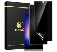 Kuteja [Lot de 2] Film de protection de confidentialité en TPU pour Samsung Galaxy S23 Ultra, anti-éclaboussures, anti-rayures, identification des empreintes digitales, film de protection d'écran