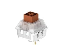 kutethy Kailh Box Switch Blanc pour Clavier mécanique de Jeu 3 Broches Montage sur Plaque RGB/SMD Interrupteur à Levier étanche MX (108 pièces, Marron)