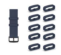 KUTEWEU 10 Pcs Boucles De Bracelet De Montre De Rechange En Caoutchouc, Support De Bracelet De Montre, Boucle De Retenue De Bracelet De Montre Intelligente, Anneaux De Fixation De Montre