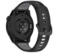 KUTEWEU 22mm Boucle en alliage de zinc Bracelet pour Realme Watch 5/Coros Pace 4, Sport Silicone de Montres en Réglable de Remplacement Strap pour Xiaomi Watch 5 Smartwatch Accessoires (Noir Gris)