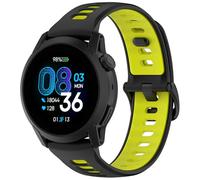 KUTEWEU 22mm Boucle en alliage de zinc Bracelet pour Realme Watch 5/Coros Pace 4, Sport Silicone de Montres en Réglable de Remplacement Strap pour Xiaomi Watch 5 Smartwatch Accessoires (Noir Vert)