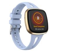 KUTEWEU Bracelet Compatible avec Fitbit Versa 4/Versa 3 Watchband, Silicone de Montres en Réglable de Remplacement Strap pour Fitbit Sense 2/Sense Smartwatch Accessoires (Bleu)