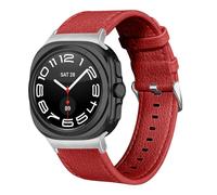 KUTEWEU Bracelet Compatible avec Galaxy Watch8 40mm 44mm Montres, Cuir Bracelets de Remplacement Bracelet Messieurs Dames Business Strap pour Galaxy Watch8 Classic 46mm Watch Accessoires (Rouge)