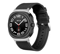 KUTEWEU Bracelet Compatible avec Galaxy Watch8 40mm 44mm Montres, Cuir Bracelets de Remplacement Bracelet Messieurs Dames Business Strap pour Galaxy Watch8 Classic 46mm Watch Accessoires (Noir)
