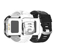 KUTEWEU Bracelet Compatible Garmin Forerunner 920XT Strap, Bracelets de Sport en Silicone de Bande Remplacement avec fermoir Réglable Sangle pour Garmin Forerunner 920XT (Noir+Blanc)