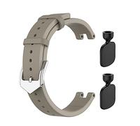 KUTEWEU Bracelet Cuir Compatible avec Garmin Lily, Elégant Bracelet en Cuir Véritable Bracelet de Remplacement Bracelet pour Garmin Lily Watch Strap (Gris)