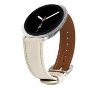 KUTEWEU Bracelet en Cuir Compatible avec Galaxy Watch8 Classic 46mm Montres, Bracelets de Remplacement Bracelet Messieurs Dames Business pour Galaxy Watch8 40mm 44mm Smartwatch Accessoires (Beige)