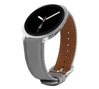 KUTEWEU Bracelet en Cuir Compatible avec Galaxy Watch8 Classic 46mm Montres, Bracelets de Remplacement Bracelet Messieurs Dames Business pour Galaxy Watch8 40mm 44mm Smartwatch Accessoires (Gris)