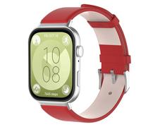 KUTEWEU Bracelet en Cuir Compatible avec Huawei Watch Fit4/ Huawei Fit 4 Pro, Bracelets de Remplacement Bracelet Messieurs Dames Business pour Huawei Watch Fit 3 Smartwatch Accessoires (Rouge)