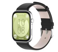 KUTEWEU Bracelet en Cuir Compatible avec Huawei Watch Fit4/ Huawei Fit 4 Pro, Bracelets de Remplacement Bracelet Messieurs Dames Business pour Huawei Watch Fit 3 Smartwatch Accessoires (Noir)