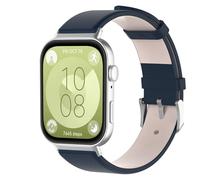 KUTEWEU Bracelet en Cuir Compatible avec Huawei Watch Fit4/ Huawei Fit 4 Pro, Bracelets de Remplacement Bracelet Messieurs Dames Business pour Huawei Watch Fit 3 Smartwatch Accessoires (Bleu)