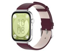 KUTEWEU Bracelet en Cuir Compatible avec Huawei Watch Fit4/ Huawei Fit 4 Pro, Bracelets de Remplacement Bracelet Messieurs Dames Business pour Huawei Watch Fit 3 Smartwatch Accessoires (Fuchsia)