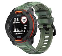 KUTEWEU Bracelet pour Instinct 3 45mm 50mm, Silicone de Montres en Souple Réglable de Remplacement Strap pour G armin instinct 3 Smartwatch Accessoires (Vert, Instinct3 50mm)