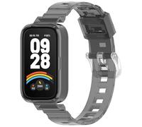 KUTEWEU Bracelet pour Redmi Band 3/Xiaomi Band 9 Active Montres, Transparent Silicone de Montre en Souple Réglable de Remplacement Strap pour Redmi Band 3/Xiaomi Band 9 Active