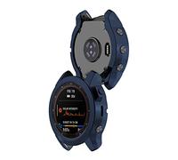 KUTEWEU Coque Compatible avec Garmin Fenix 7X/Fenix 7X Solar, Silicone étui Housse Cover Transport, TPU Étui Mince Portable Antichoc Etui pour Garmin Fenix 6X/Fenix 6X Pro (2 Pièces Bleu)