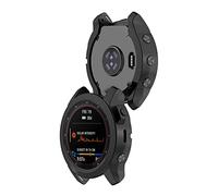 KUTEWEU Coque Compatible avec Garmin Fenix 7X/Fenix 7X Solar, Silicone étui Housse Cover Transport, TPU Étui Mince Portable Antichoc Etui pour Garmin Fenix 6X/Fenix 6X Pro (2 Pièces Noir)