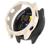 KUTEWEU Coque Compatible avec Garmin Forerunner 265 Case, Étui de Protection en TPU Silicone Remplacement pour Étui de Protection Antichoc et Incassable pour Garmin Forerunner 265 (Beige)