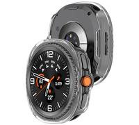 KUTEWEU Coque pour Galaxy Watch 8 Classic 46mm, Silicone Couverture Étui de Protection D'écran, Antichoc Anti Rayures Protecteur Bumper pour Galaxy Watch 8 Classic 46mm Smartwatch (2 Pièces Clear)