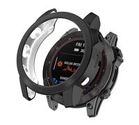 KUTEWEU Coque pour Garmin Fenix 7/Fenix 7 Solar/Fenix 7 Sapphire Solar, Silicone étui Housse Cover Transport, TPU Étui Mince Portable Antichoc Etui pour Garmin Fenix 6 GPS (Noir)