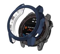 KUTEWEU Coque pour Garmin Fenix 7/Fenix 7 Solar/Fenix 7 Sapphire Solar, Silicone étui Housse Cover Transport, TPU Étui Mince Portable Antichoc Etui pour Garmin Fenix 6 GPS (Bleu)