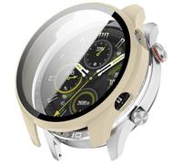 KUTEWEU Coque pour Honor Watch5 Pro Montres, Silicone de Remplacement Étui de Protection en Ultra Fin Ecran Anti Rayures Ecran Coque pour Honor Watch5 Pro Smartwatch Accessoires (Beige)