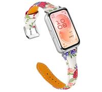 KUTEWEU Cuir Bracelet Compatible avec Huawei Band 11 Pro Montres, Bracelets de Remplacement Band Messieurs Dames Business Strap pour Huawei Band 11 Smartwatch Accessoires (Multicolore-H)