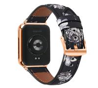 KUTEWEU Cuir Bracelet pour Redmi Watch 6/5/4 Montres, Or Rose Boucle Bracelets de Remplacement Band Messieurs Dames Business Strap pour Xiaomi Band 8 Pro/Xiaomi Band 9 Pro Watch Accessoires (Couleur)